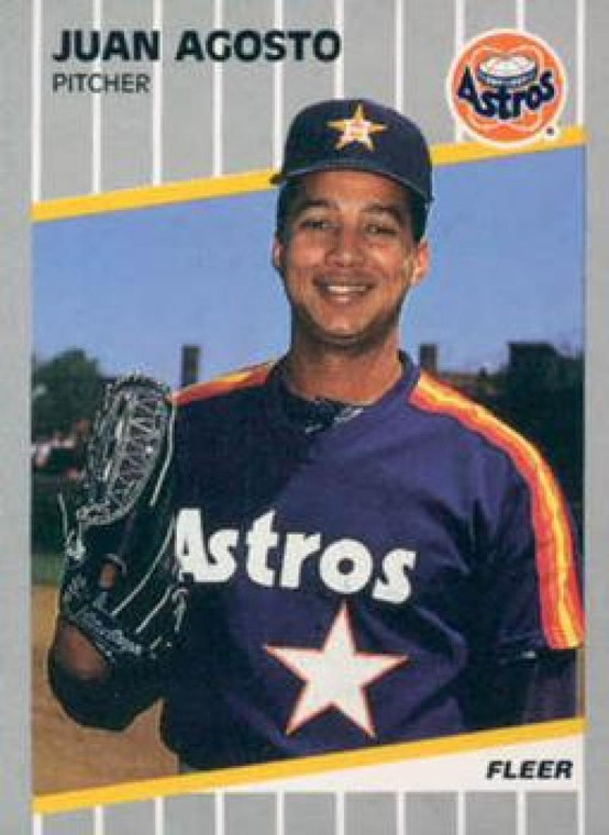 1989 Fleer #348 Juan Agosto VG Houston Astros 