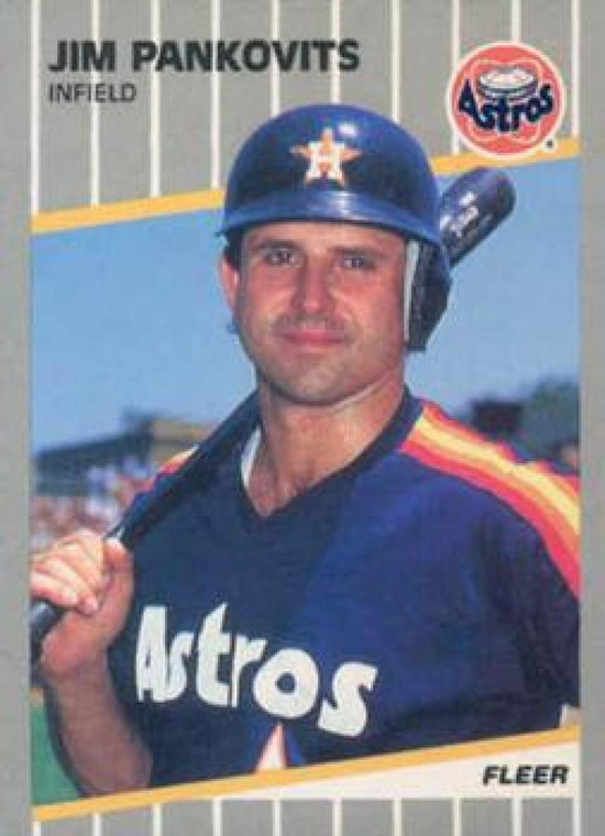 1989 Fleer #363 Jim Pankovits VG Houston Astros 