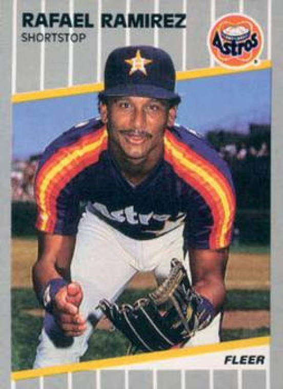 1989 Fleer #365 Rafael Ramirez VG Houston Astros 