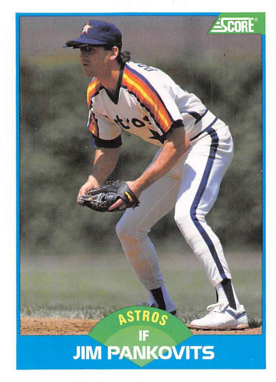 1989 Score #192 Jim Pankovits VG Houston Astros 