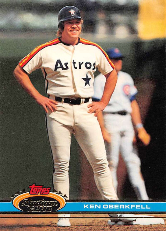 1991 Stadium Club #414 Ken Oberkfell VG Houston Astros 