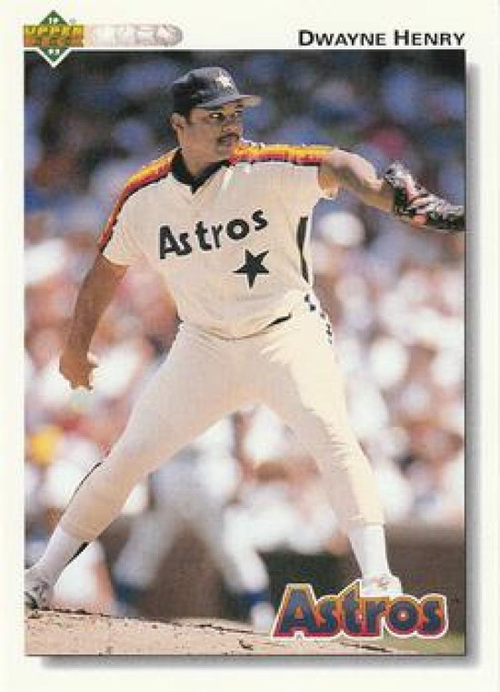 1992 Upper Deck #430 Dwayne Henry VG Houston Astros 