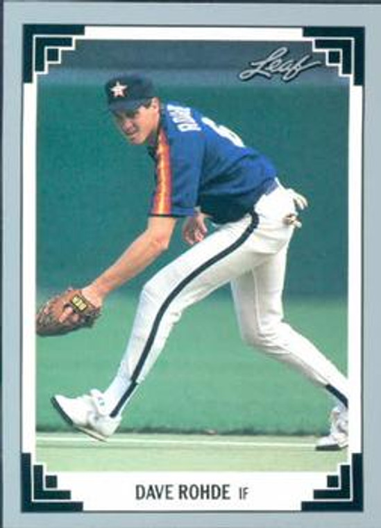 1991 Leaf #424 Dave Rohde VG New York Yankees 