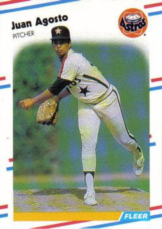 1988 Fleer #437 Juan Agosto VG Houston Astros 