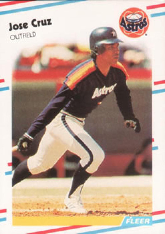 1988 Fleer #443 Jose Cruz VG Houston Astros 