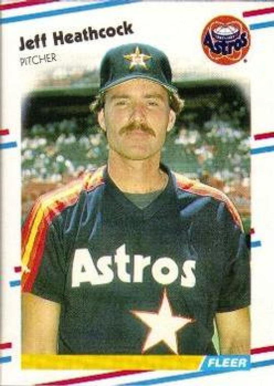 1988 Fleer #450 Jeff Heathcock VG Houston Astros 