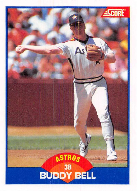 1989 Score #610 Buddy Bell VG Houston Astros 