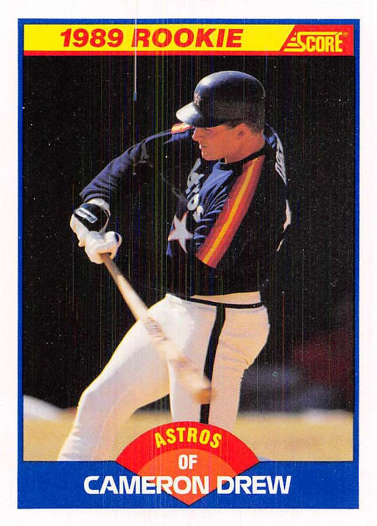 1989 Score #643 Cameron Drew VG RC Rookie Houston Astros 