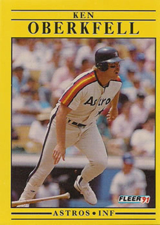 1991 Fleer #511 Ken Oberkfell VG Houston Astros 