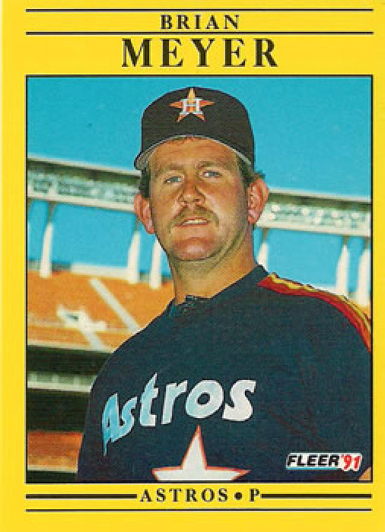 1991 Fleer #510 Brian Meyer VG Houston Astros 