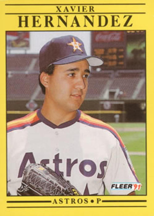 1991 Fleer #509 Xavier Hernandez VG Houston Astros 