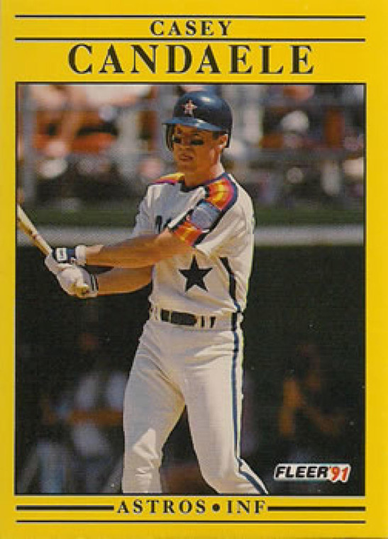 1991 Fleer #501 Casey Candaele VG Houston Astros 