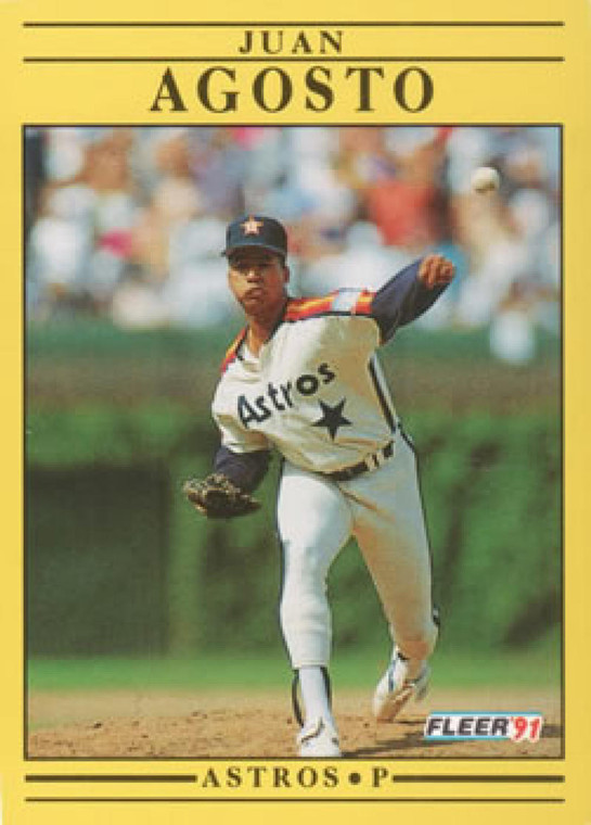 1991 Fleer #497 Juan Agosto VG Houston Astros 