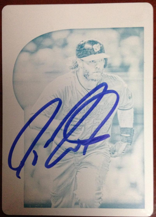 Jayson Werth Autographed 2015 Topps Gypsy Queen #173 PRINTING PLATE 1/1 Only one in the World 