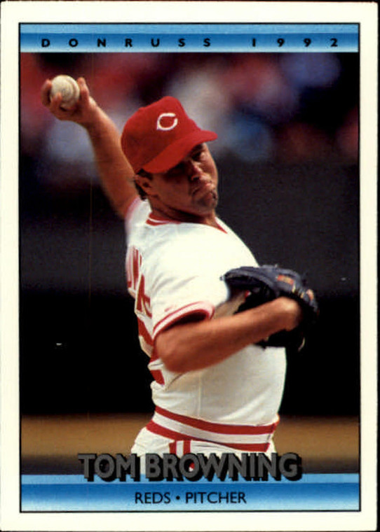 1992 Donruss #136 Tom Browning VG Cincinnati Reds 