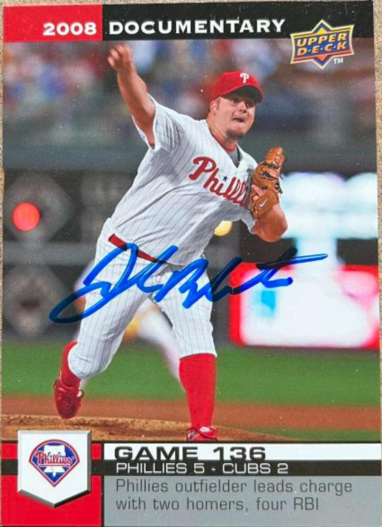 Joe Blanton Autographed 2008 Upper Deck Documentary #4053