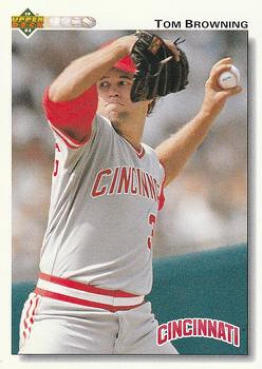 1992 Upper Deck #461 Tom Browning VG Cincinnati Reds 