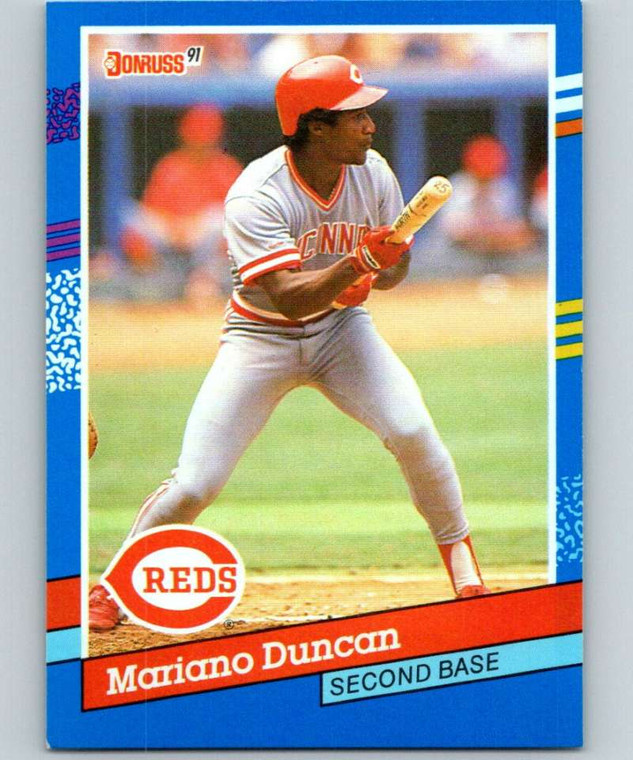 1991 Donruss #309 Mariano Duncan VG Cincinnati Reds 