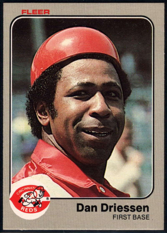 1983 Fleer #589 Dan Driessen VG Cincinnati Reds 