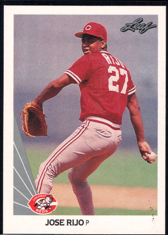 1990 Leaf #282 Jose Rijo VG Cincinnati Reds 