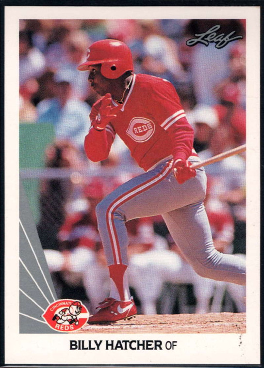 1990 Leaf #241 Billy Hatcher VG Cincinnati Reds 