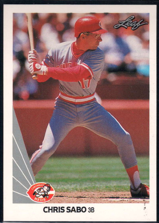 1990 Leaf #146 Chris Sabo VG Cincinnati Reds 
