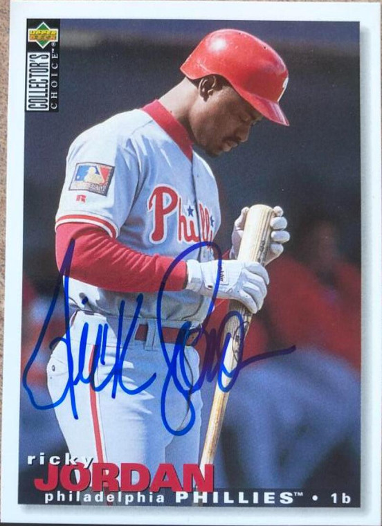 Ricky Jordan Autographed 1995 Collector's Choice #369