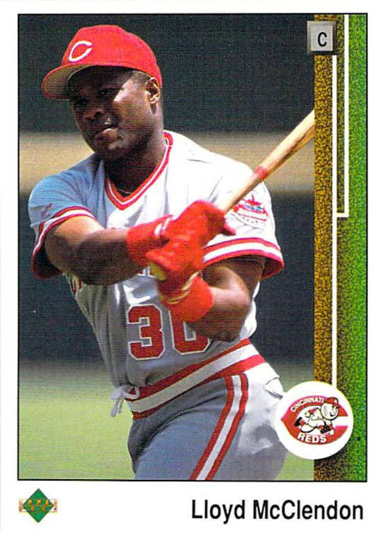 1989 Upper Deck #446 Lloyd McClendon VG Cincinnati Reds 