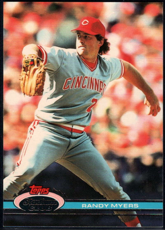 1991 Stadium Club #275 Randy Myers VG Cincinnati Reds 