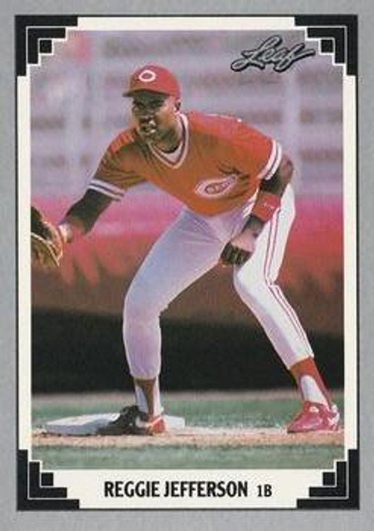 1991 Leaf #514 Reggie Jefferson VG Cincinnati Reds 