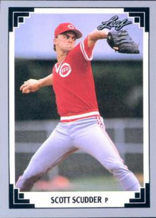 1991 Leaf #183 Scott Scudder VG Cincinnati Reds 