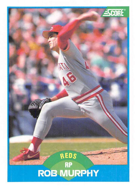 1989 Score #141 Rob Murphy VG Cincinnati Reds 