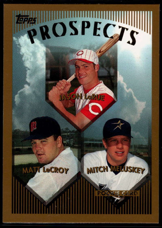 1999 Topps #431 Jason LaRue/Matt LeCroy/Mitch Meluskey VG Cincinnati Reds/Minnesota Twins/Houston Astros 