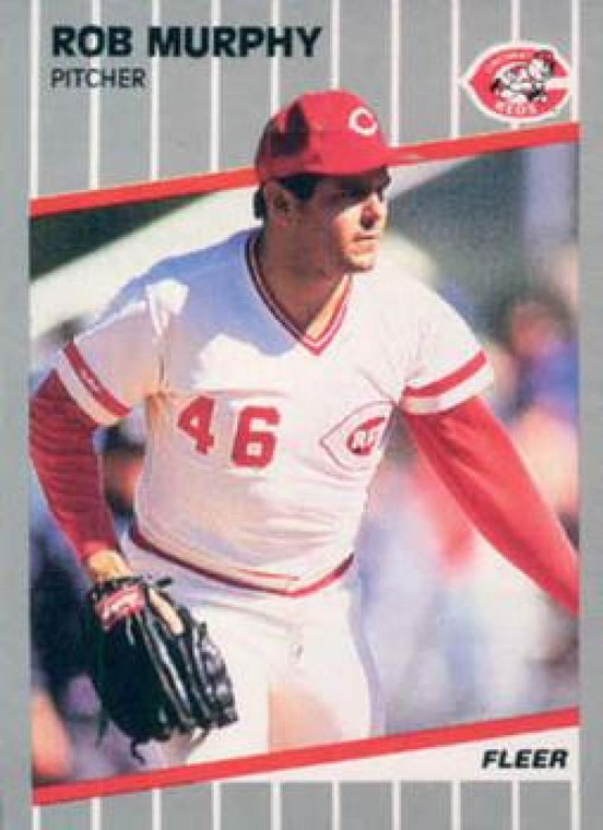 1989 Fleer #165 Rob Murphy VG Cincinnati Reds 