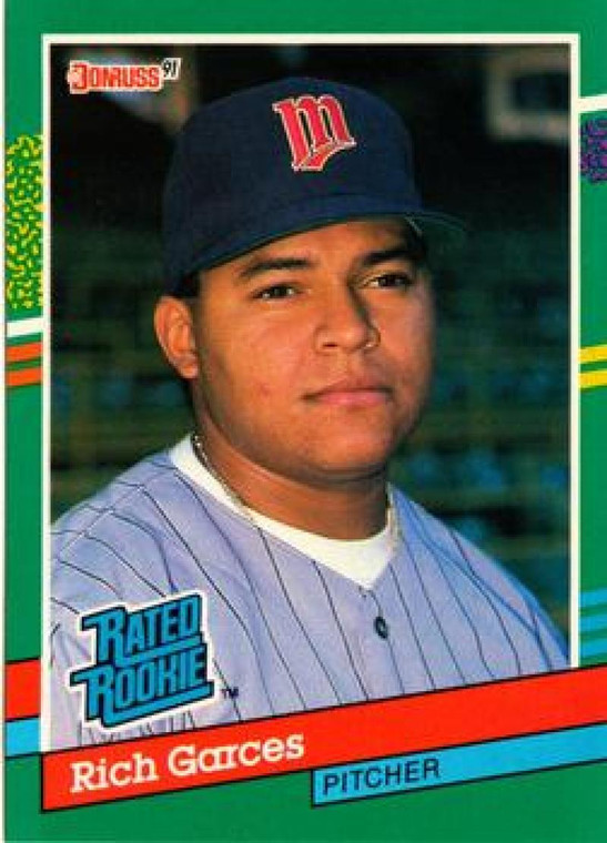 1991 Donruss #420 Rich Garces RR VG RC Rookie Minnesota Twins 