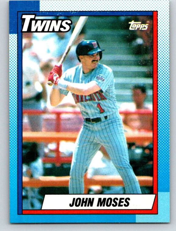 1990 Topps #653 John Moses VG Minnesota Twins 