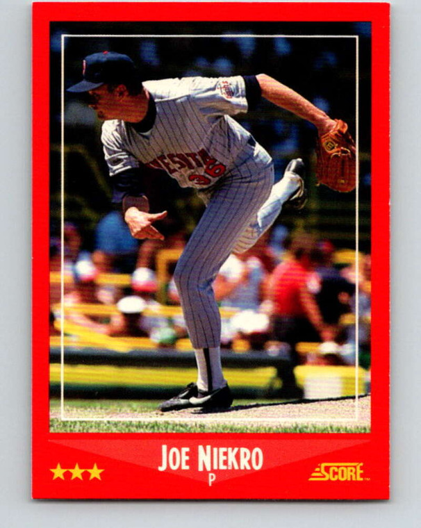 1988 Score #237 Joe Niekro VG Minnesota Twins 
