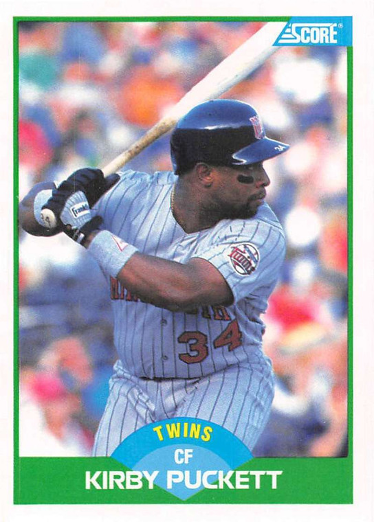 1989 Score #20 Kirby Puckett VG Minnesota Twins 