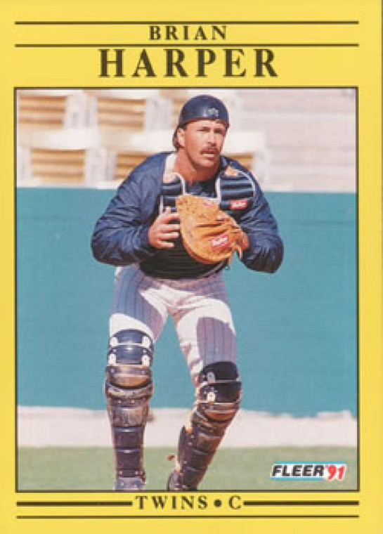 1991 Fleer #613 Brian Harper VG Minnesota Twins 