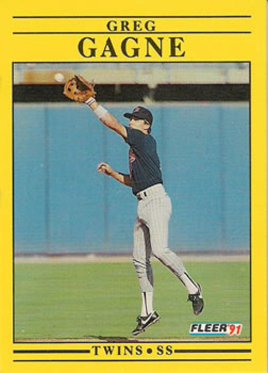 1991 Fleer #610 Greg Gagne VG Minnesota Twins 