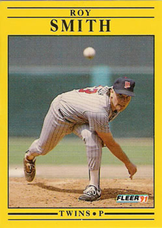 1991 Fleer #624 Roy Smith VG Minnesota Twins 