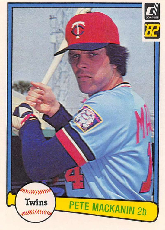 1982 Donruss #354 Pete Mackanin VG Minnesota Twins 