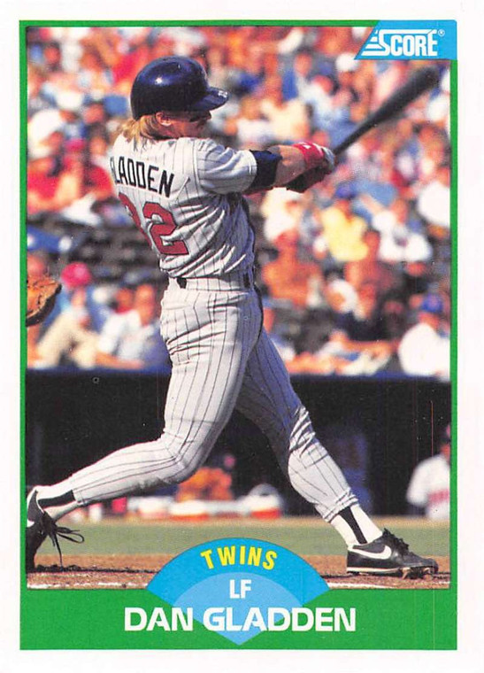 1989 Score #62 Dan Gladden VG Minnesota Twins 