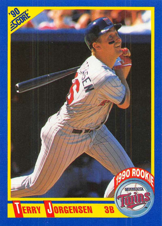 1990 Score #655 Terry Jorgensen VG RC Rookie Minnesota Twins 