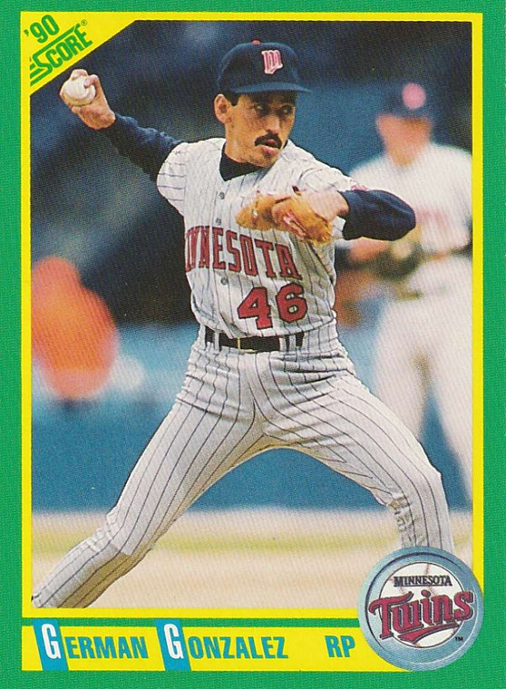 1990 Score #133 German Gonzalez VG Minnesota Twins 