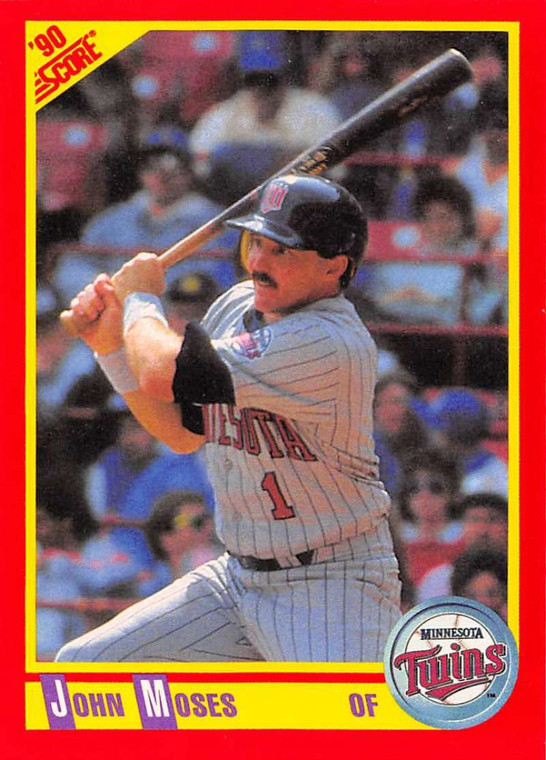 1990 Score #391 John Moses VG Minnesota Twins 