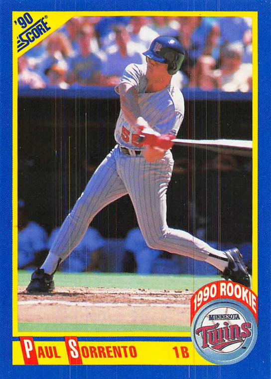 1990 Score #647 Paul Sorrento VG RC Rookie Minnesota Twins 