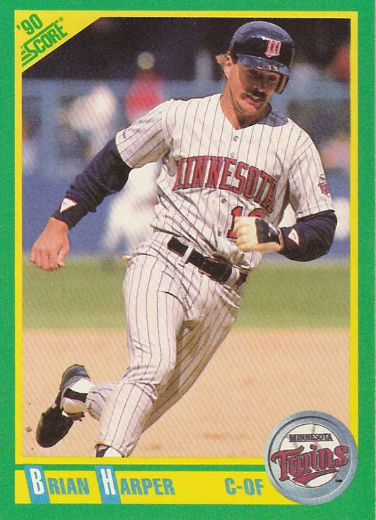 1990 Score #189 Brian Harper VG Minnesota Twins 