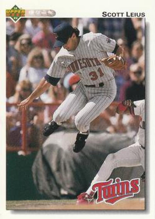 1992 Upper Deck #313 Scott Leius VG Minnesota Twins 