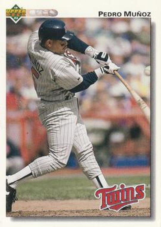 1992 Upper Deck #764 Pedro Munoz VG Minnesota Twins 